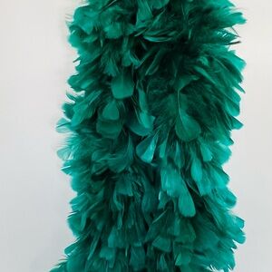 Emerald Green Wedding Feather Boa Turkey Chandelle Feather Boas Bulk Outfit